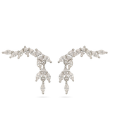 Gotas, Plata 925 bañada en rodio, Zirconia cúbica artificial