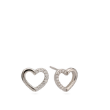 Tuerca, Plata 925 bañada en rodio, Zirconia cúbica artificial