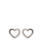 Tuerca, Plata 925 bañada en rodio, Zirconia cúbica artificial