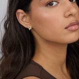 Tuerca, Bañado en oro, Zirconia cúbica artificial