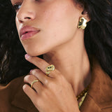 Tuerca, Bañado en oro, Sin piedra