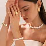 Tuerca, Bañado en oro, Sin piedra