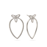 Gotas, Plata 925 bañada en rodio, Zirconia cúbica artificial