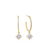 Aros, Bañado en oro, Zirconia cúbica artificial