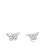 Tuerca, Plata 925 bañada en rodio, Zirconia cúbica artificial