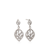 Gotas, Plata 925 bañada en rodio, Zirconia cúbica artificial
