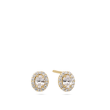 Tuerca, Oro de 9 quilates, Zirconia cúbica artificial
