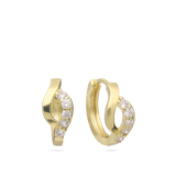 Aros, Bañado en oro, Zirconia cúbica artificial