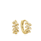 Aros, Bañado en oro, Zirconia cúbica artificial