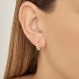 Aros, Bañado en oro, Zirconia cúbica artificial