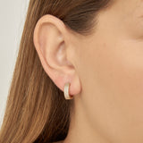 Aros, Bañado en oro, Zirconia cúbica artificial