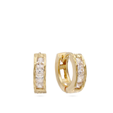 Aros, Bañado en oro, Zirconia cúbica artificial
