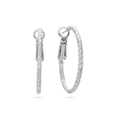 Aros, Plata 925 bañada en rodio, Sin piedra