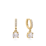 Aros, Bañado en oro, Zirconia cúbica artificial