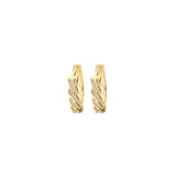 Aros, Bañado en oro, Zirconia cúbica artificial