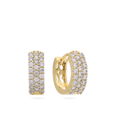 Aros, Bañado en oro, Zirconia cúbica artificial