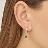 Aros, Plata 925 bañada en rodio, Sin piedra