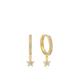 Aros, Bañado en oro, Zirconia cúbica artificial