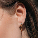 Gotas, Bañado en oro, Zirconia cúbica artificial