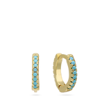 Aros, Bañado en oro, Zirconia cúbica artificial