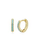 Aros, Bañado en oro, Zirconia cúbica artificial