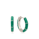 Aros, Plata 925 bañada en rodio, Esmalte