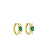 Aros, Bañado en oro, Zirconia cúbica artificial