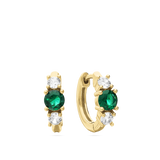Aros, Bañado en oro, Zirconia cúbica artificial