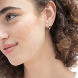 Aros, Bañado en oro, Zirconia cúbica artificial