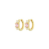 Aros, Bañado en oro, Zirconia cúbica artificial