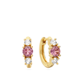 Aros, Bañado en oro, Zirconia cúbica artificial