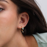 Aros, Bañado en oro, Zirconia cúbica artificial