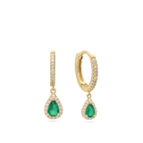Aros, Bañado en oro, Zirconia cúbica artificial