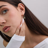 Aros, Bañado en oro, Zirconia cúbica artificial