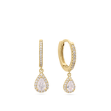 Aros, Bañado en oro, Zirconia cúbica artificial