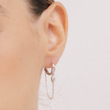 Aros, Plata 925 bañada en rodio, Zirconia cúbica artificial