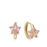 Aros, Bañado en oro, Zirconia cúbica artificial