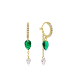 Aros, Bañado en oro, Zirconia cúbica artificial