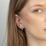 Aros, Plata 925 bañada en rodio, Sin piedra