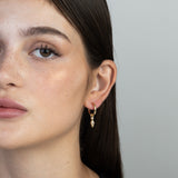 Aros, Bañado en oro, Zirconia cúbica artificial