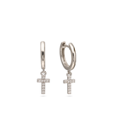 Aros, Plata 925 bañada en rodio, Zirconia cúbica artificial