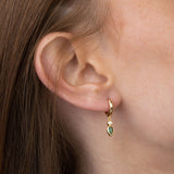 Gotas, Bañado en oro, Zirconia cúbica artificial