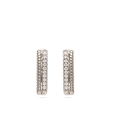 Aros, Plata 925 bañada en rodio, Zirconia cúbica artificial