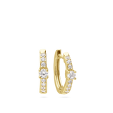 Aros, Bañado en oro, Zirconia cúbica artificial