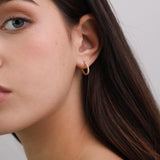 Aros, Bañado en oro, Zirconia cúbica artificial