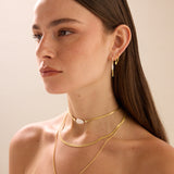 Aros, Bañado en oro, Zirconia cúbica artificial, Perla cultivada