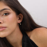 Aros, Bañado en oro, Zirconia cúbica artificial, Madreperla artificial