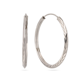 Aros, Plata 925 bañada en rodio, Sin piedra