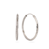 Aros, Plata 925 bañada en rodio, Sin piedra