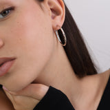 Aros, Plata 925 bañada en rodio, Sin piedra